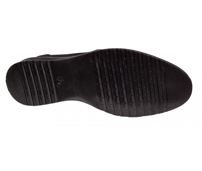 Pantofi barbati, casual, piele naturala, Negru - GKR04N