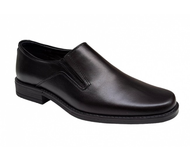 Pantofi barbati, eleganti, piele naturala, Negru, GKR05N