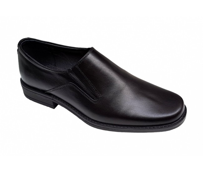 Pantofi barbati, eleganti, piele naturala, Negru, GKR05N