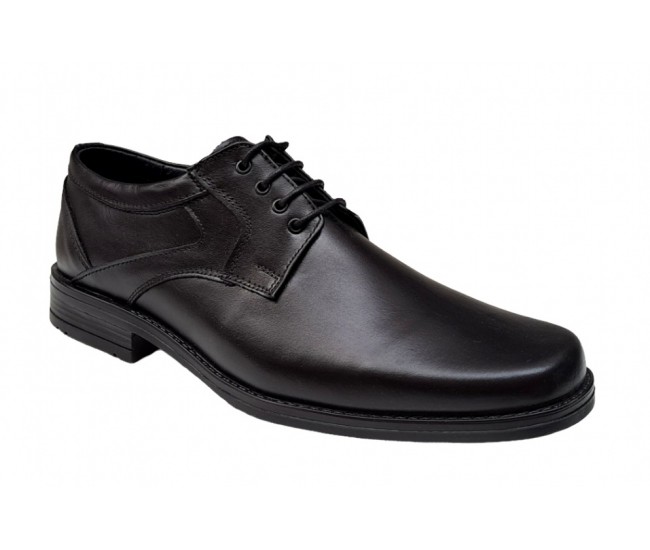 Pantofi barbati, eleganti, piele naturala, Negru - GKR06N