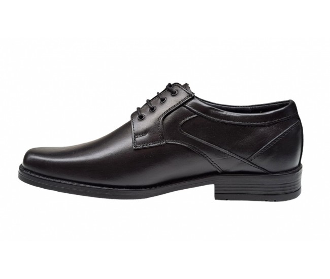 Pantofi barbati, eleganti, piele naturala, Negru - GKR06N