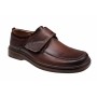 Pantofi barbati, model casual, calapod lat, piele naturala, maro, GKR09M