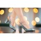 Pantofi dama eleganti din piele naturala - Model Angelyna Gri Sidef 