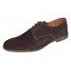Pantofi barbati casual din piele naturala intoarsa maro GKR103MVEL