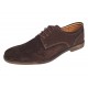 Pantofi barbati casual din piele naturala intoarsa maro GKR103MVEL