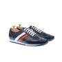 Pantofi barbati sport din piele naturala bleumarin 1055BLM