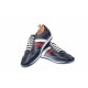 Pantofi barbati sport din piele naturala bleumarin 1055BLM