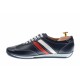 Pantofi barbati sport din piele naturala bleumarin 1055BLM