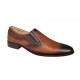 Pantofi barbati din piele naturala - Model maro elegant fara siret