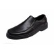 Pantofi barbati casual din piele naturala, marimi pana la 47, cu elastic, pe calapod lat, GKR10N