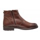 Ghete barbati casual din piele naturala cu fermoar imblanite GKR115M