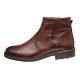 Ghete barbati casual din piele naturala cu fermoar imblanite GKR115M