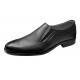 Pantofi barbati eleganti din piele naturala negru fara siret - GKR117ELN