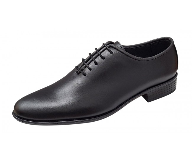 Pantofi barbati eleganti din piele naturala de culoare neagra GKR119N