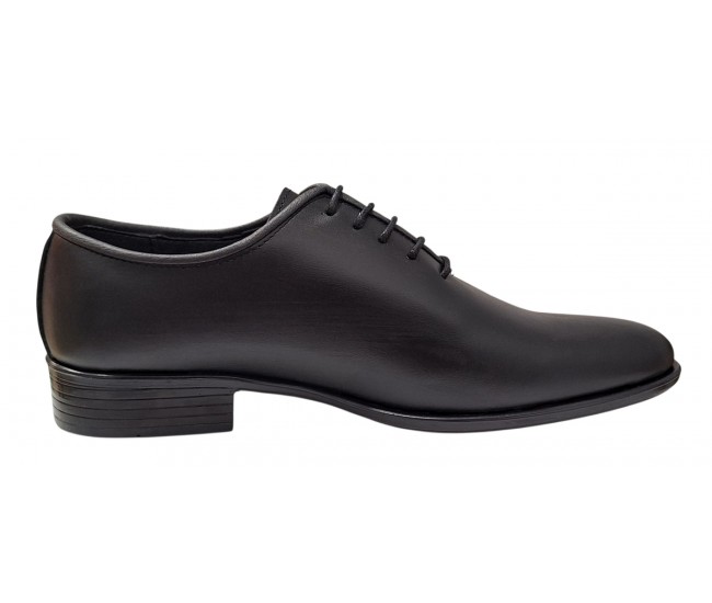 Pantofi barbati eleganti din piele naturala de culoare neagra GKR119N
