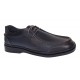 Pantofi casual barbati din piele naturala pe calapod lat - Bleumarin GKR11BL