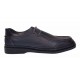Pantofi casual barbati din piele naturala pe calapod lat - Bleumarin GKR11BL