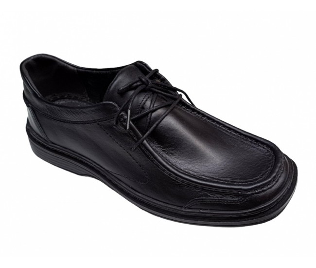 Pantofi barbati casual din piele naturala, calapod lat - GKR11N