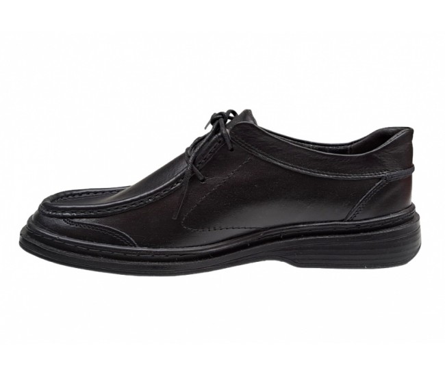 Pantofi barbati casual din piele naturala, calapod lat - GKR11N