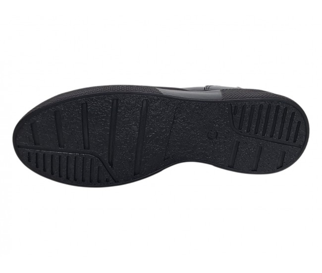 Pantofi dama Sport Casual din piele naturala de culoare neagra GKR121NS