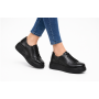 Pantofi dama Sport Casual din piele naturala de culoare neagra GKR121NS