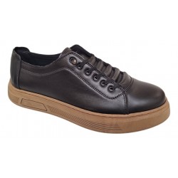 Pantofi barbati casual din piele naturala Negru Gold GKR122N