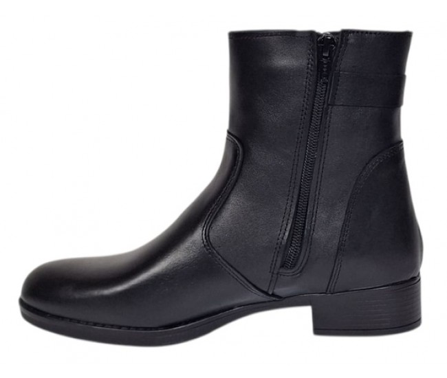 Botine dama din piele naturala imblanite Garda GKR123N
