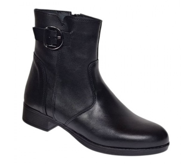 Botine dama din piele naturala imblanite Garda GKR123N