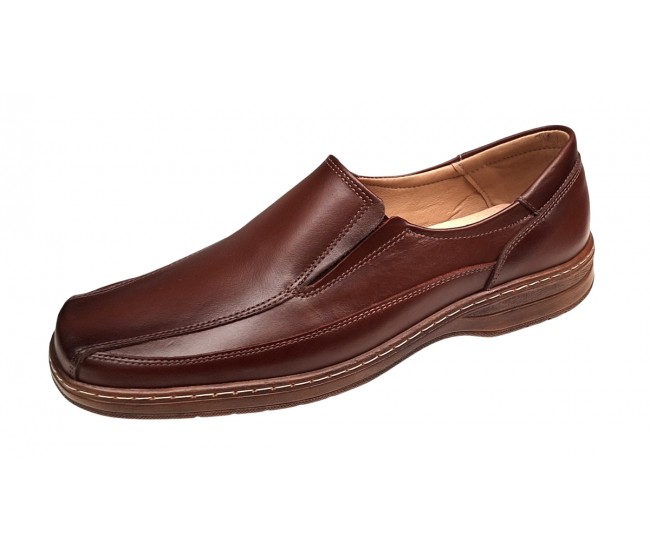Pantofi casual barbati din piele naturala - Model Maro fara siret GKR126M