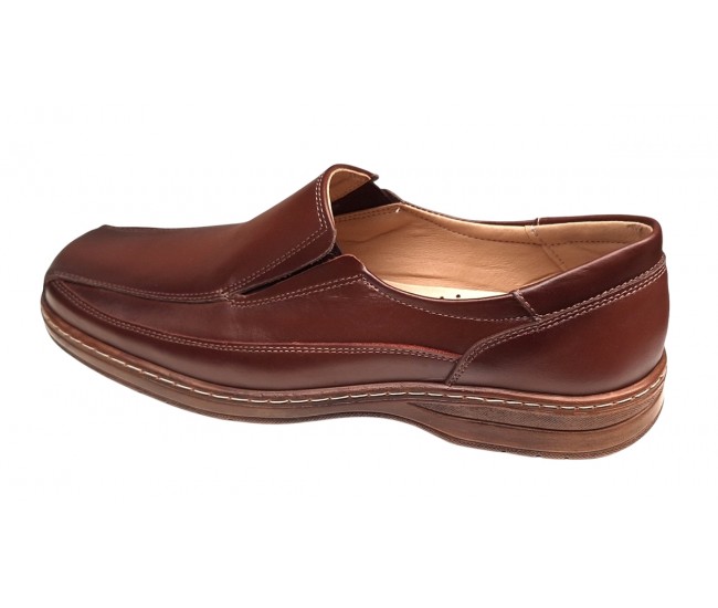 Pantofi casual barbati din piele naturala - Model Maro fara siret GKR126M