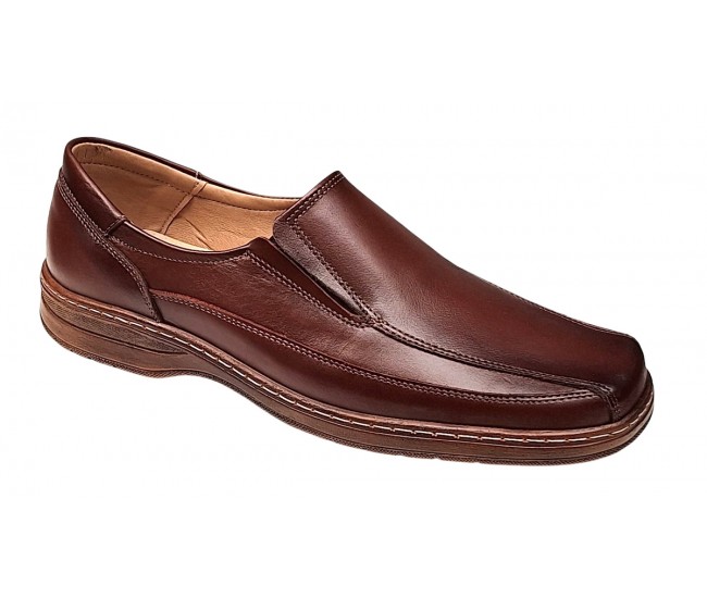 Pantofi casual barbati din piele naturala - Model Maro fara siret GKR126M