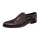 Pantofi eleganti barbati din piele naturala croco lac - Model Donato Negru