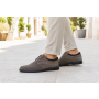 Pantofi barbati perforati din piele naturala - Sport Casual Gri 128GRI