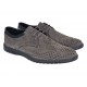 Pantofi barbati perforati din piele naturala - Sport Casual Gri 128GRI