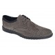 Pantofi barbati perforati din piele naturala - Sport Casual Gri 128GRI