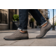 Pantofi barbati perforati din piele naturala - Sport Casual Gri 128GRI