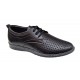 Pantofi barbati din piele naturala - Model Sport Casual Perforat Negru 129N