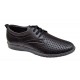 Pantofi barbati din piele naturala - Model Sport Casual Perforat Negru 129N