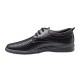 Pantofi barbati din piele naturala - Model Sport Casual Perforat Negru 129N