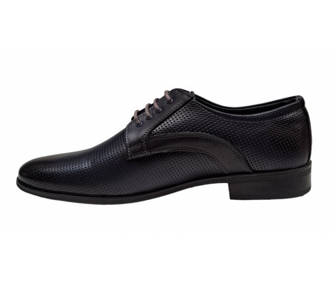 Pantofi barbati, eleganti, piele naturala, Negru, GKR12N