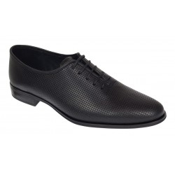 Pantofi barbati eleganti din piele naturala matritata - Model Negru GKR132NP