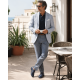 Pantofi barbati bleumarin din piele naturala – model casual Navero GKR133BL