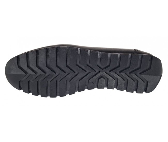 Mocasini negri barbati din piele naturala GKR13VN