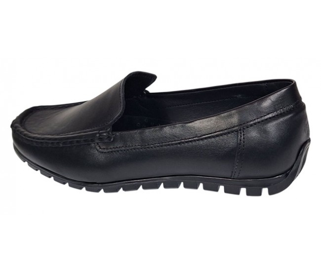 Mocasini negri barbati din piele naturala GKR13VN