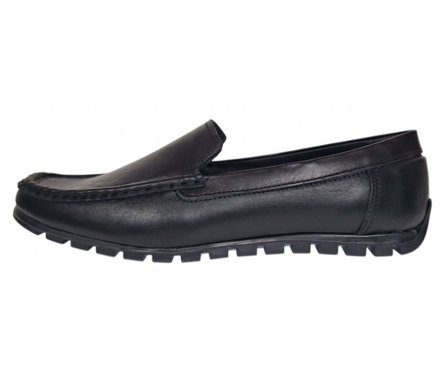 Mocasini negri barbati din piele naturala GKR13VN