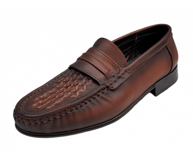 Mocasini barbatesti din piele naturala de culoare neagra GKR15N
