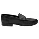 Mocasini barbatesti din piele naturala de culoare neagra GKR15N
