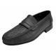 Mocasini barbatesti din piele naturala de culoare neagra GKR15N
