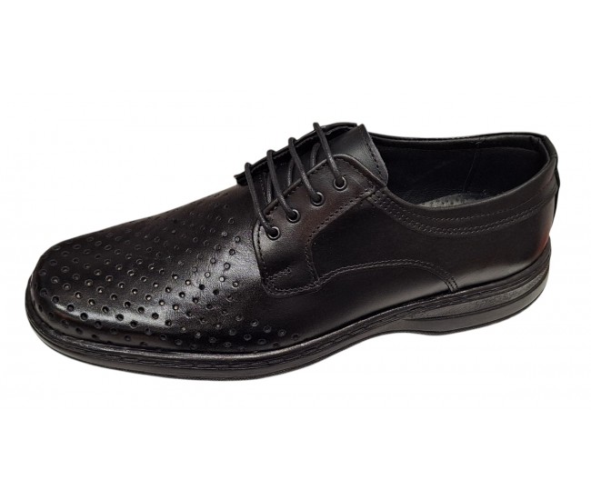 Pantofi casual barbati din piele naturala cu perforatii marimi 39 - 47 Ciucaleti