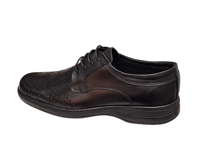 Pantofi casual barbati din piele naturala cu perforatii marimi 39 - 47 Ciucaleti